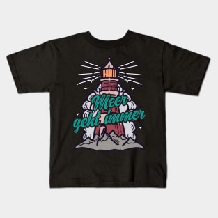 Meer geht immer Leuchtturm mit Möwen Kids T-Shirt